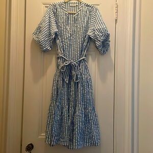 Roller Rabbit blue striped dress